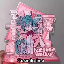 Vocaloid Hatsune Miku Badge Acrylic Stand Figure Desktop Collection Anime Gift