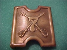 I.W. GEORGE CUSTER 7 TH CAVALRY COMPANY MILLS  BELT BUCKLE PLATE FANTASY