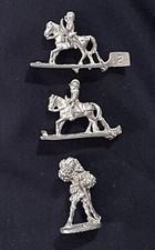 Vintage Pewter Ral Partha 1979 Miniature Lot Of 3