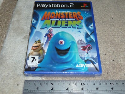 MONSTERS VS ALIENS SPIEL für SONY PLAYSTATION 2 PS2 BRANDNEU & FACTORY SEALED!