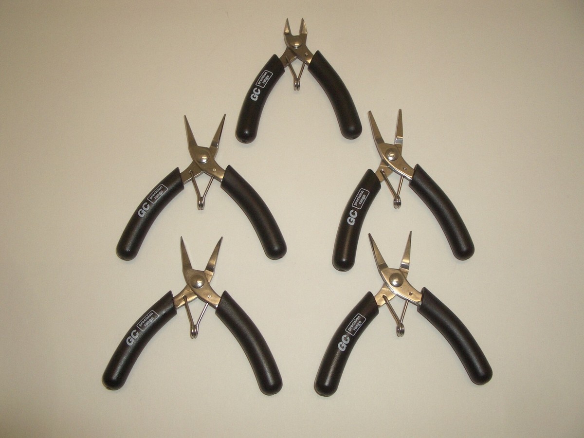 GC ELECTRONICS 12-7070 5PC STAINLESS PRECISION PLIERS TOOL SET KIT