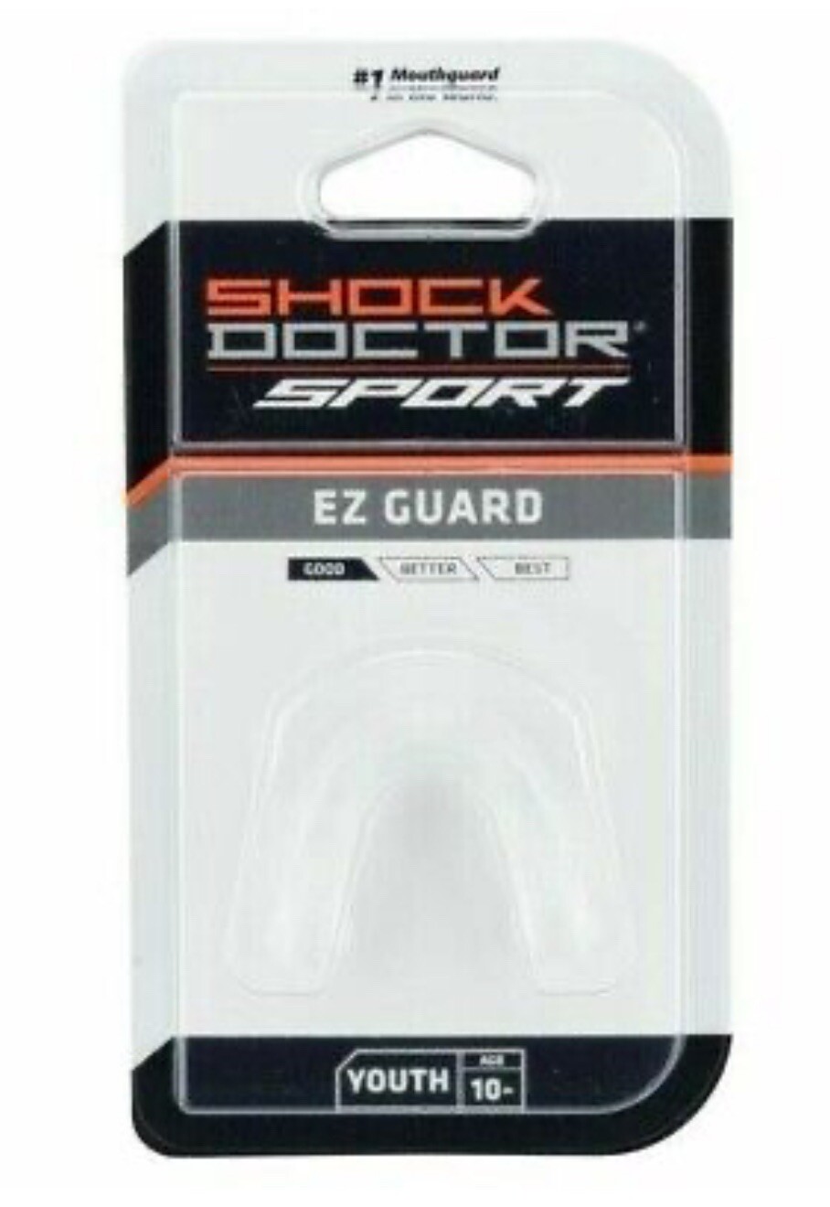 Youth Mouth Piece Shock Doctor EZ Guard Strapless Football Mouthpiece