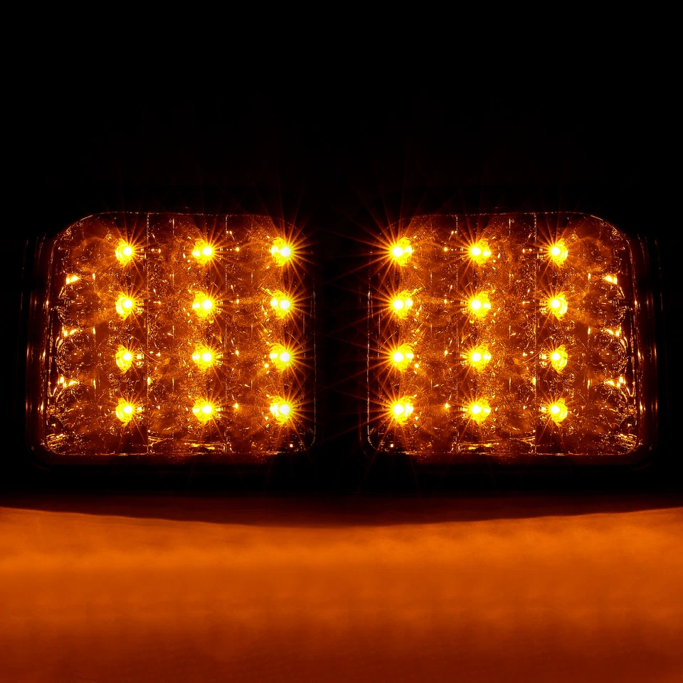 1 par de luces LED de señal de parachoques delantero lámparas lente ahumada para Hummer H3 H3T 06-10 Foto 4 de 4