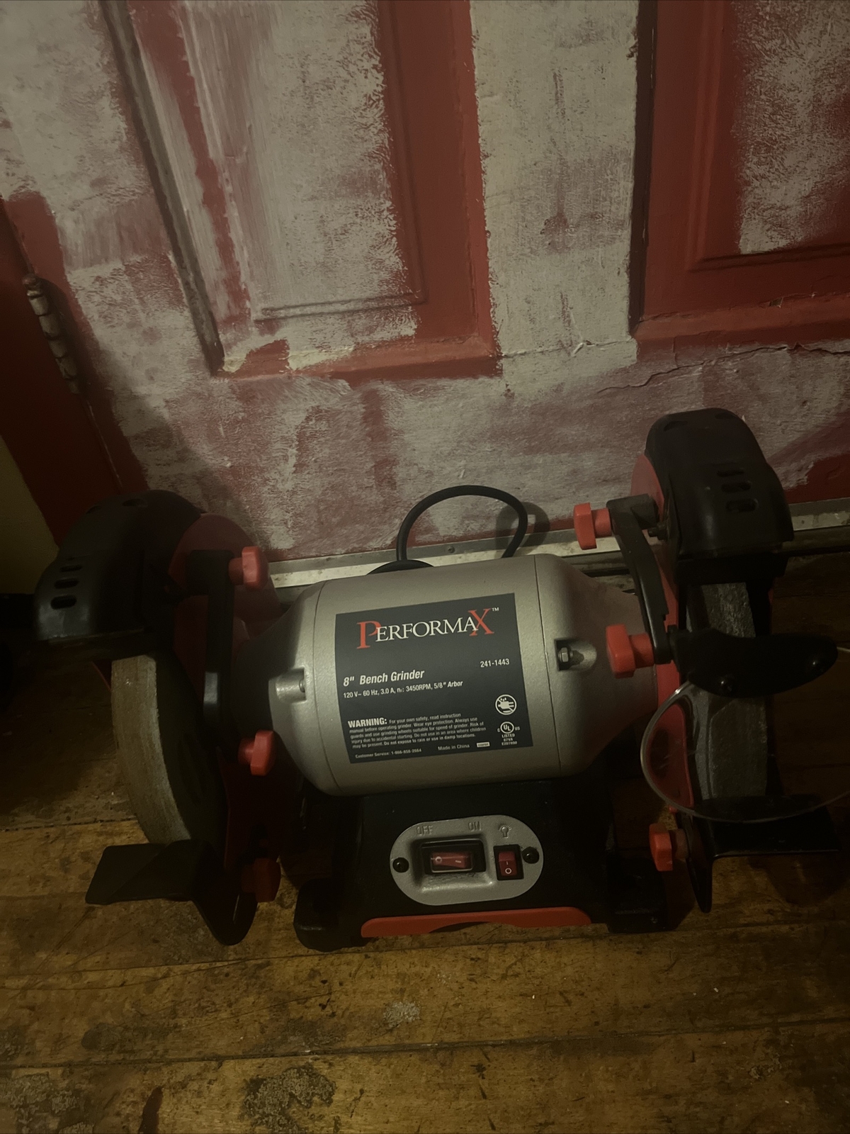 8” PERFORMAX BECH GRINDER, 3450 RPM, 3 