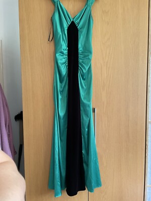 Betsy & Adam Emerald Green Dress with black velvet detail - size 4 | eBay UK Betsy & Adam Emerald Green Dress with black velvet detail - size 4 | eBay UK
