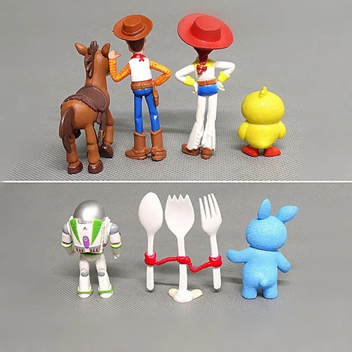 7pcsDisney Toy Story 4 Buzz Lightyear Woody Jessie Bullseye Bunny figure new - Bild 8 von 13