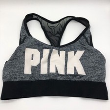 PINK Victorias Secret Ultimate Unline Sports Bra Gray Size M