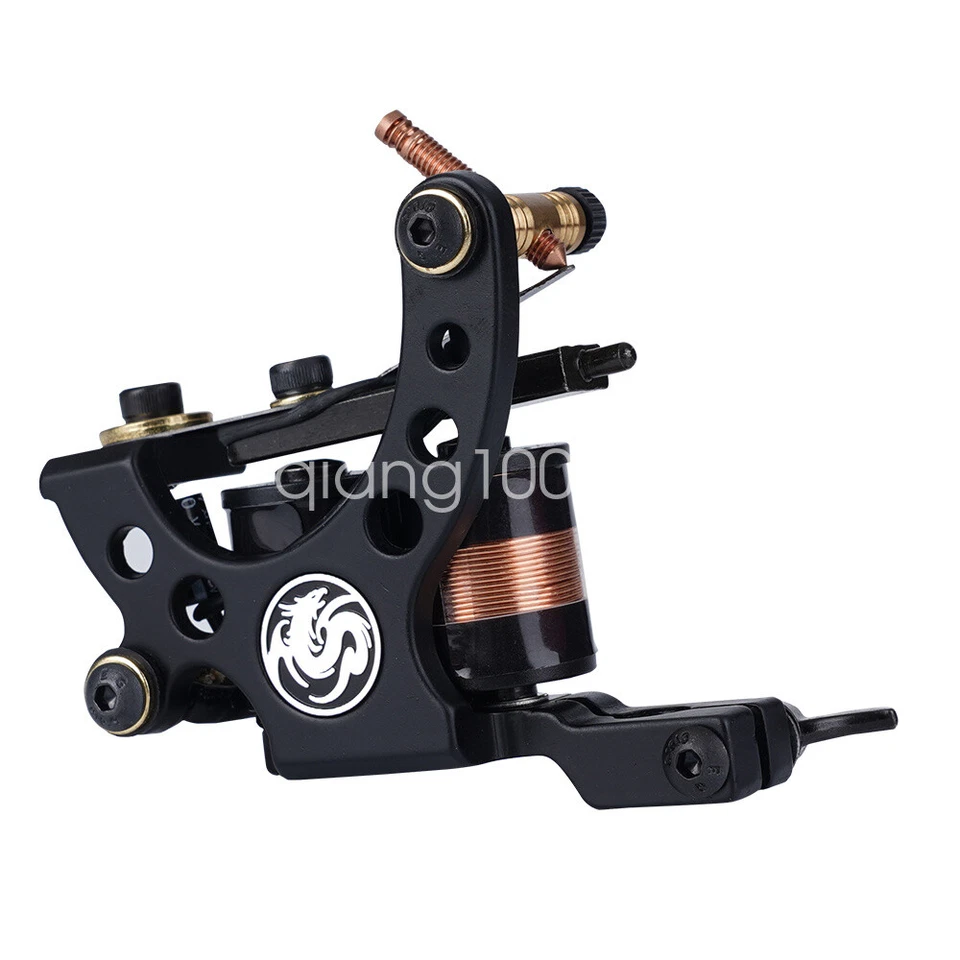 Kit de tatuaje para principiantes Dragonhawk 2 máquinas fuente de alimentación tintas agujas puntas fuente Foto 3 de 4