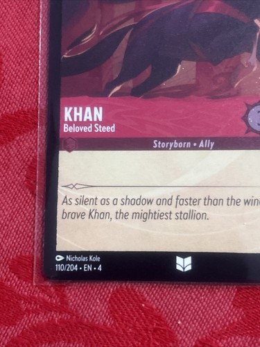 FOIL Disney Lorcana - Ursula’s Return - Khan - Beloved Steed - 110/204 FOIL - Picture 4 of 7
