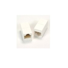 CAT6 RJ45 Inline Coupler White