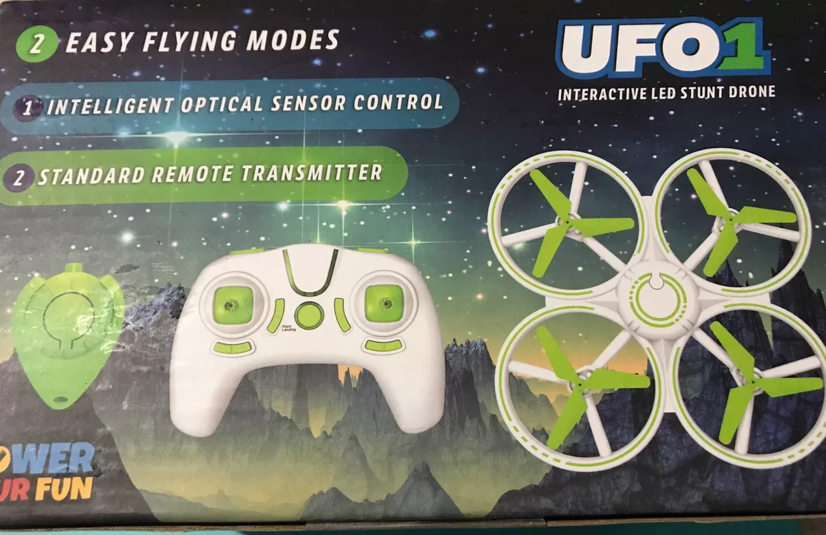 NEW IN BOX UFO1 INTERACTIVE LED STUNT DRONE SENSOR REMOTE CONTROL