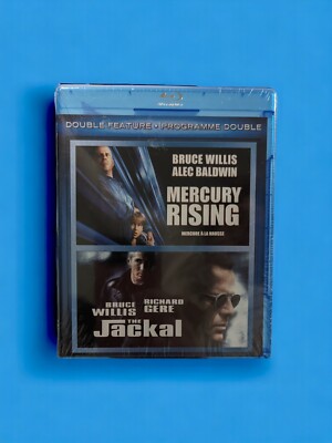 Mercury Rising/The Jackal DOUBLE FEATURE BRAND NEW SEALED (Blu-ray)