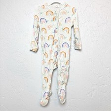 Angel Dear Rainbow 2 Way Zipper Ruffle Footie size 3-6 months