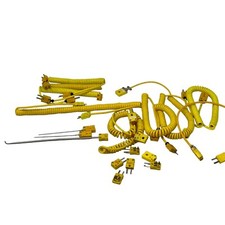 Lot of Various Thermocuple Probes K Type Plugs and Cables