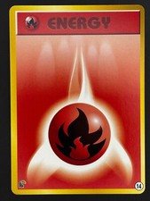 Pokemon Card Fire Energy #14 Intro Pack Neo Chikorita Deck Japanese