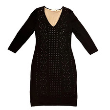 Calvin Klein Long Sleeve Double Layer Cutout Bodycon Dress Size M