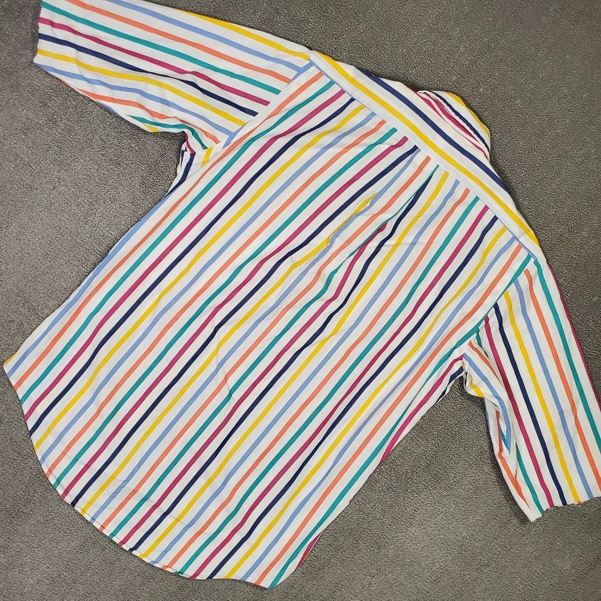 Ralph Lauren ポロ ラガー レインボー 90s ヴィンテージ VTG 90s Polo Ralph Lauren Rainbow Striped Button Up Shirt