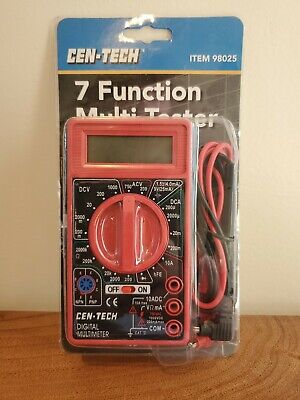 New CEN-TECH Brand 7 Functions Digital Multimeter / Factory Sealed | eBay