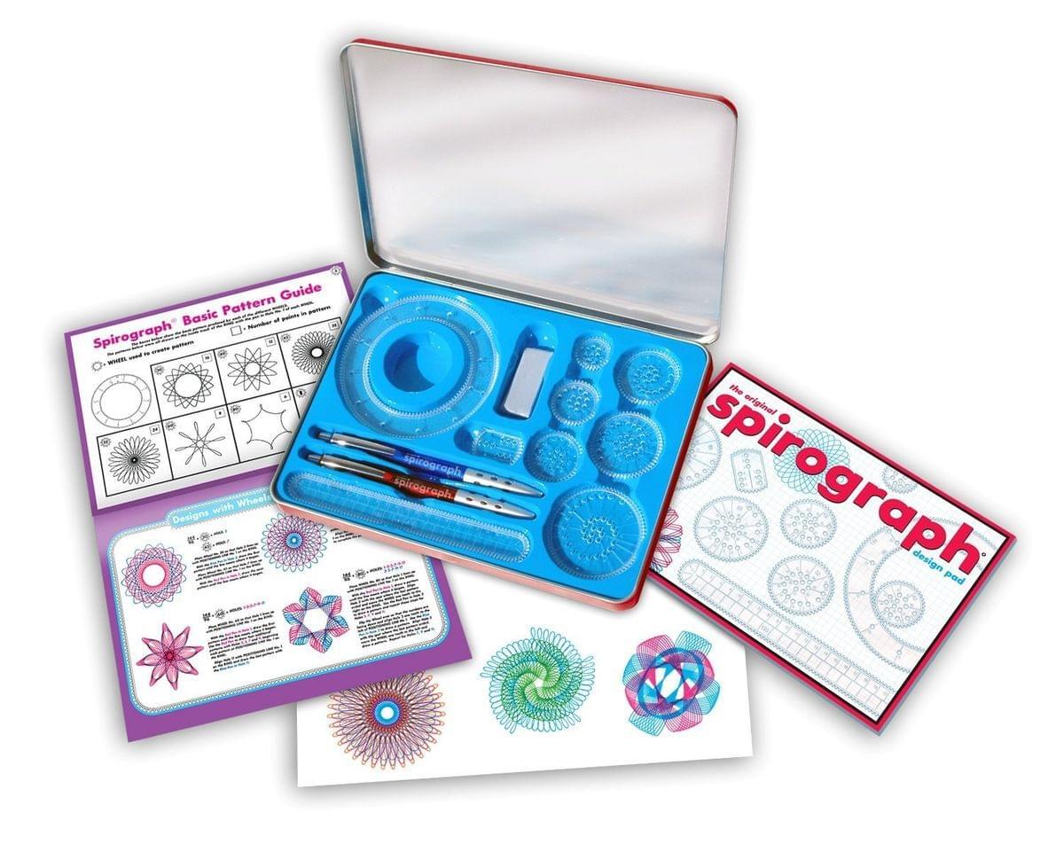 Spirograph Design Scatola di Latta Set
