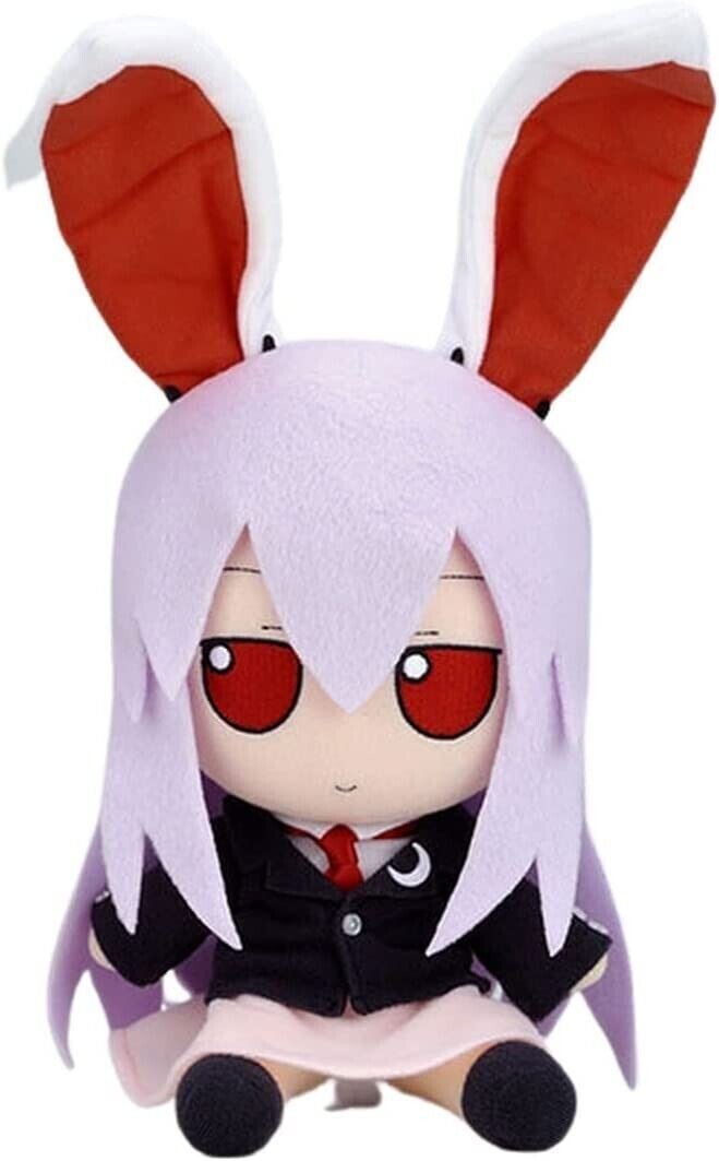 Touhou Project Udongein Inaba Udonge Fumo Fumo Series 21 Plush Doll & Badge JP