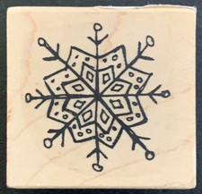Endless Creations Dainty Snowflake Rubber Stamp