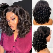 12A Raw Human Hair Wigs 13x4 HD Lace Frontal 250 Density Wave Lace Frontal Wig