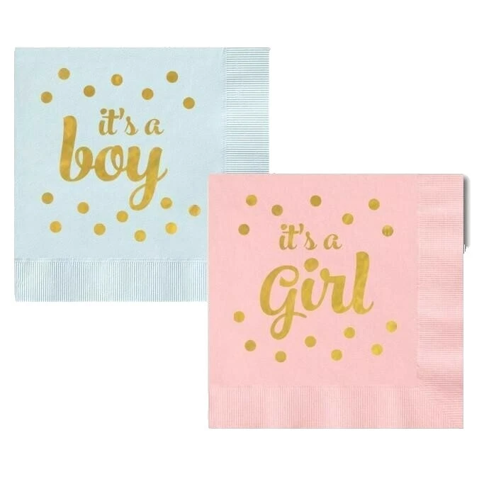 Foil Baby Shower Party Napkins