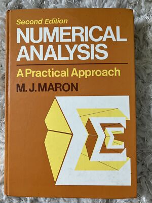 Numerical Analysis : A Practical Approach by Melvin J. Maron (1987, Hardcover)