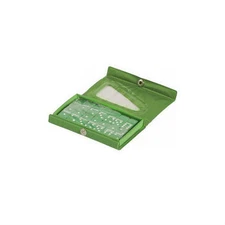 Dominoes Double 6 Six Travel Size Mini Set Green Tile & Case New