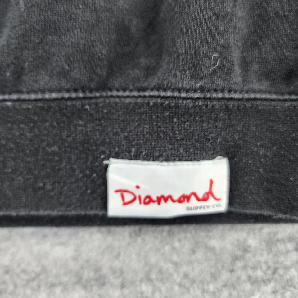Diamond Supply Co Sudadera Mujer Pequeña Manga Larga Negra Foto 4 de 4