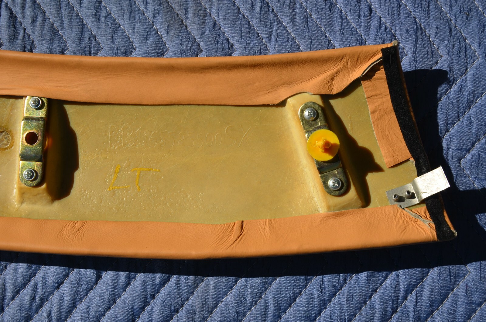 Ferrari 360 Upper Left Interior Roof Top Side Rail Cover Trim Beige-Tan OEM