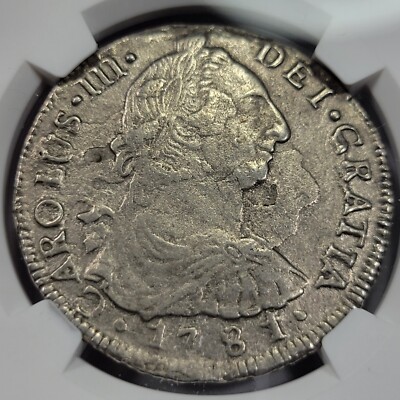 1781 PTS 8 Reales EL CAZADOR SHIPWRECK Potosi Scarce Mint NGC