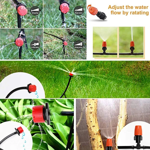 226ft Drip Irrigation System Garden Plant Self Watering Hose Micro Sprinkler Kit - Picture 26 of 45