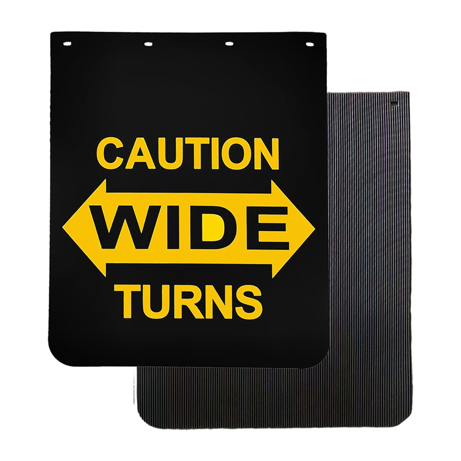 Heavy-Duty 24x30 Black Semi Truck Mud Flaps 2PCS 1/5 Thick