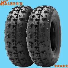 2 Premium 21X7X10 Sport ATV Tires 21X7-10 GNCC Race Tyre 4PLY Aggressive Halberd