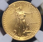 1989 $10 AMERICAN GOLD EAGLE 1/4 OZ NGC MS 69 (NO RESERVE)