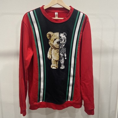 Fifth Loop Terminator Teddy Bear Crewneck Sweatshirt Men s Size Large 