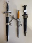 WW2 Replica Swords And Daggers Collection Lot Of (3)