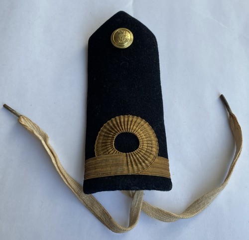 Royal Navy Officer 1960s Sub Lieutenant Rank Slides Epaulettes, Shoulder Board