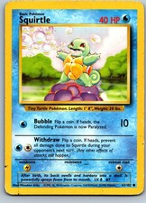 SQUIRTLE 63/102 BASE SET UNLIMITED POKEMON on eBay