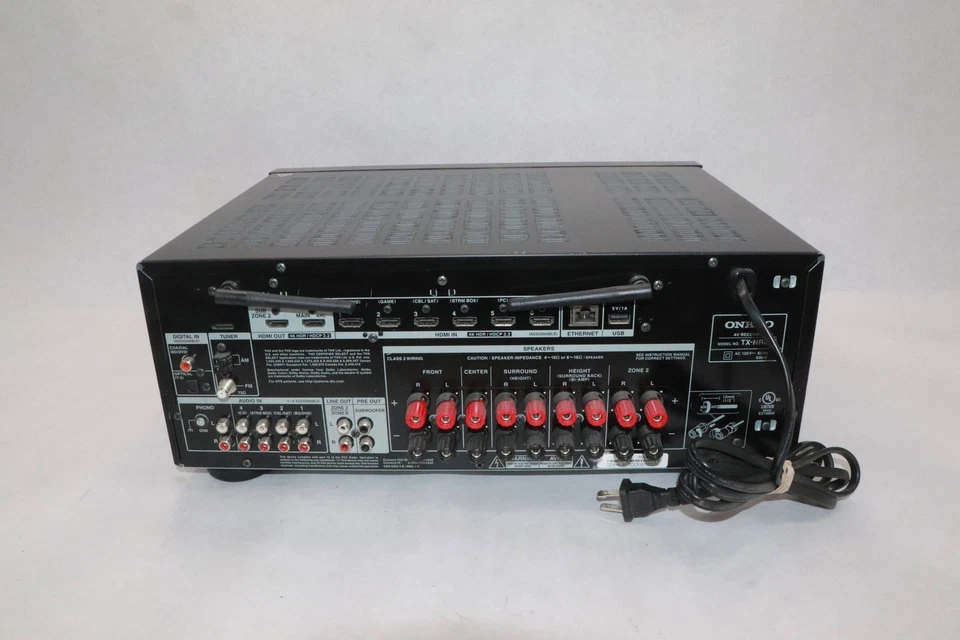 RECEPTOR DE CINE EN CASA ONKYO 7,2 CANALES | TX-NR696 | NEGRO | SIN CONTROL REMOTO Foto 2 de 4