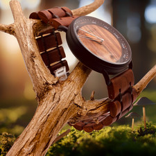 Holzarmbanduhr (Herren) TEMPUS