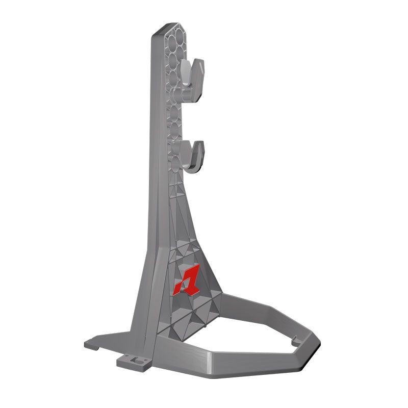 Support de vélo RACETECH R24 gris avec base stable et bras de fixation universel