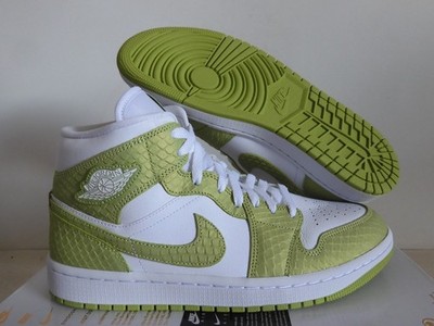 Nike Air Jordan 1 Mid Se Green Python Womens Sz 11 /Mens Sz 9.5 [DV2959-113]