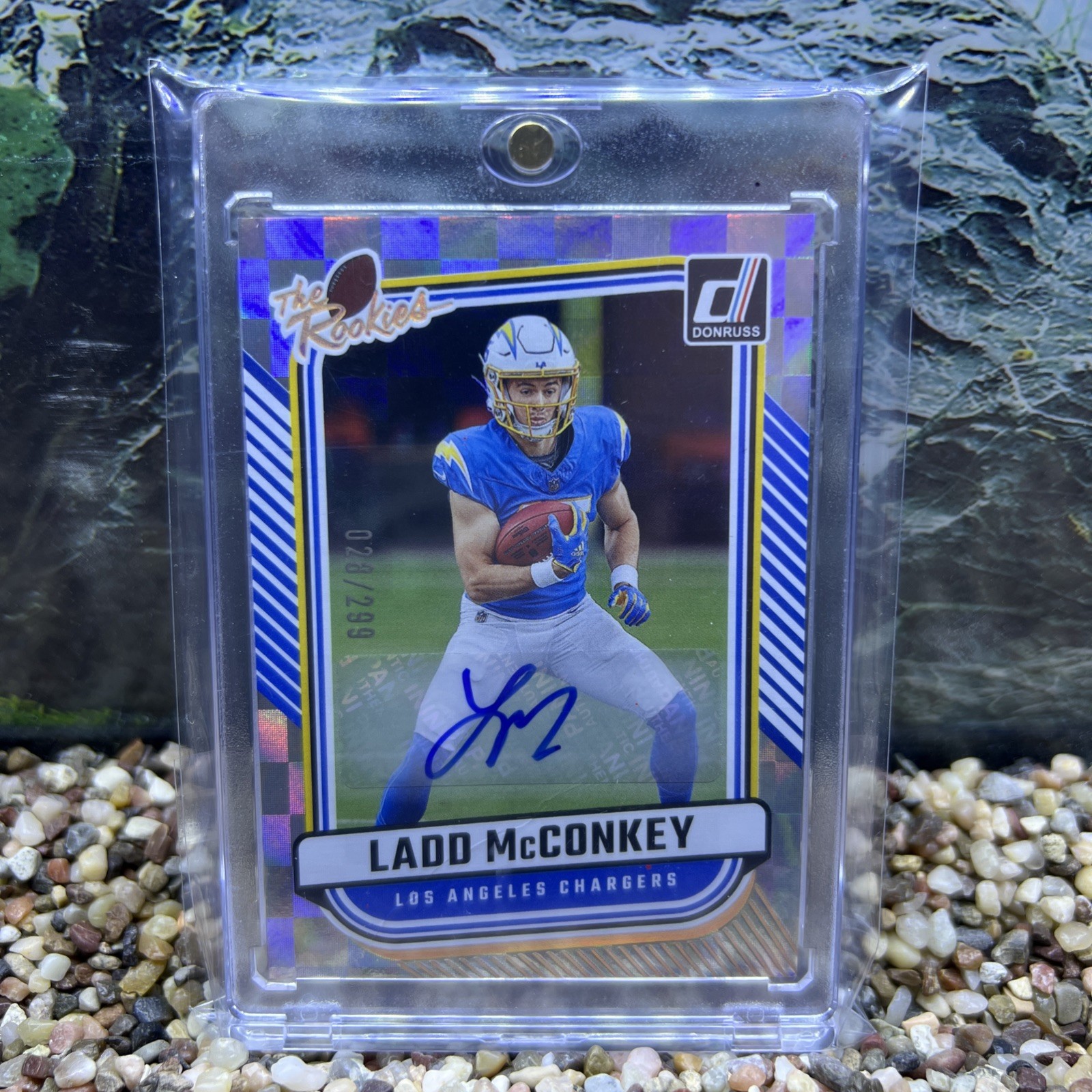 2024 Panini Donruss - The Rookies Ladd McConkey #TR-5 Autographs /299 (AU, RC)
