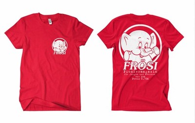 FRÖSI T-Shirt ROT FB Ostalgie Retro DDR,Ostkult,EMMY,Jungpioniere,Heft,FDJ
