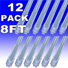 12-25PACK 8FT T8 R17D HO LED Tube Light Bulbs 6500K 144W LED Shop Light Bulbs 