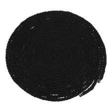 10mm x 32.8 Feet Black Cotton Rope 3 Strand for DIY Wall Hanging Knotting