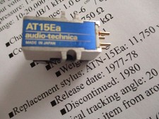 Audio Technica AT-15Ea cartridge original grain oriented tip ,Two records played
