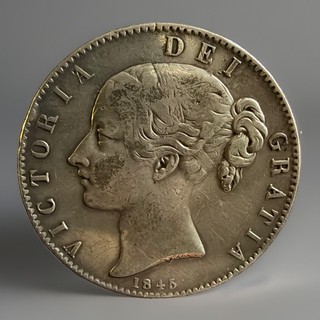 Victoria 1845 Silver Crown